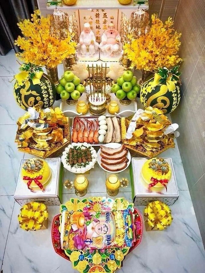 Mâm cúng Thần Tài Mâm cúng Thần Tài